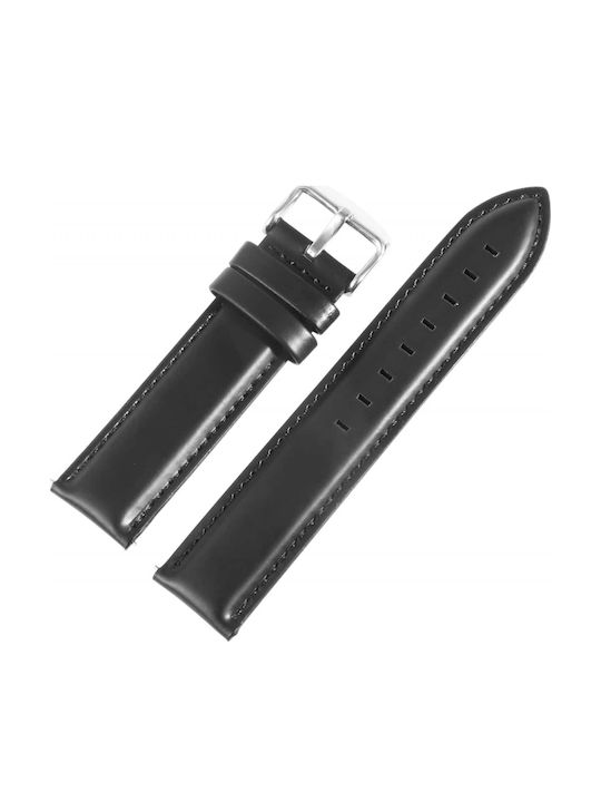 New Era Δερμάτινο Λουράκι Μαύρο 22mm