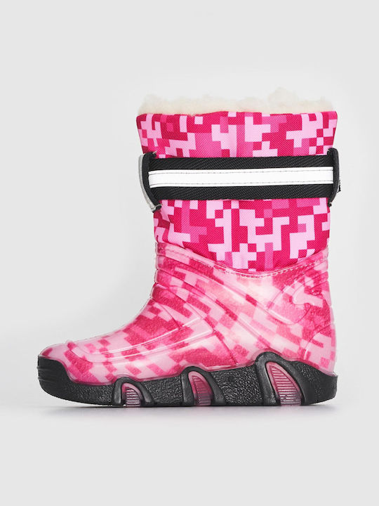 Kids Wellies with Internal Lining Pink