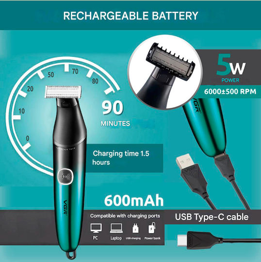VGR V-339 Foil Electric Shaver Face / Body Rechargeable