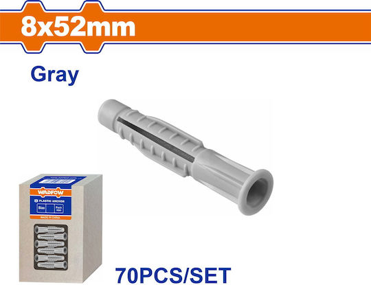 Wadfow Βισμα Πλαστικο Pe Ροδελα Universal 8x52mm 70tem Wxtfa21
