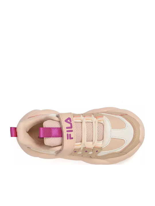 Memory Space 3 Kinder Sneakers mit Klettverschluss Rosa