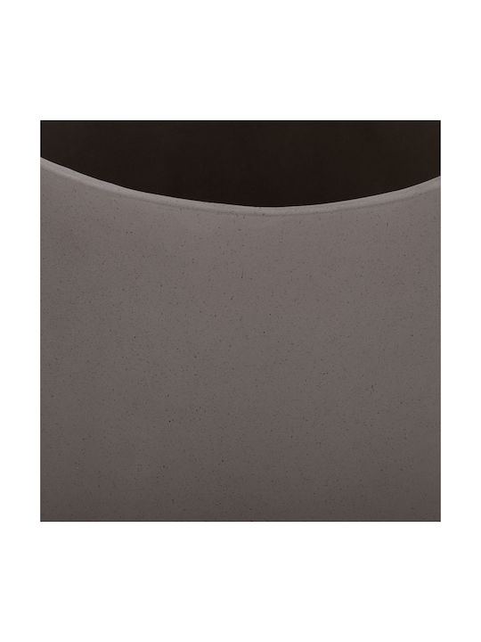 HomeMarkt Tryll Set 3 Pots Wooden Grey
