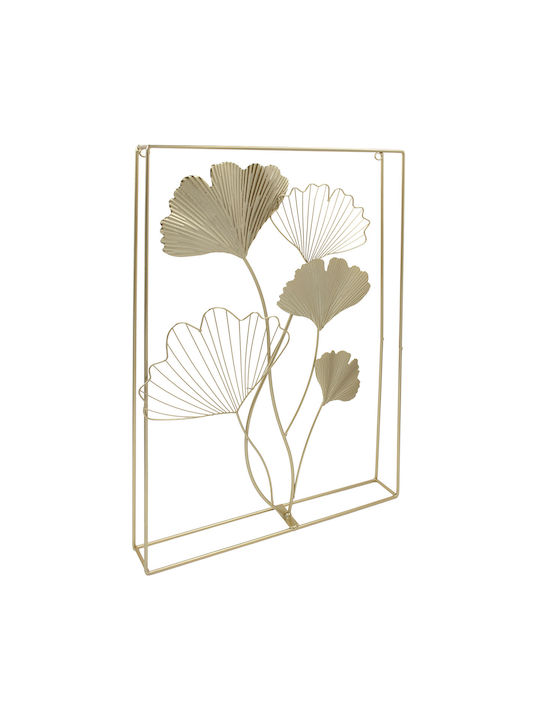 Keskor Decorative Wall Decor made of Metallic Flowers 60x6x40cm 1pcs