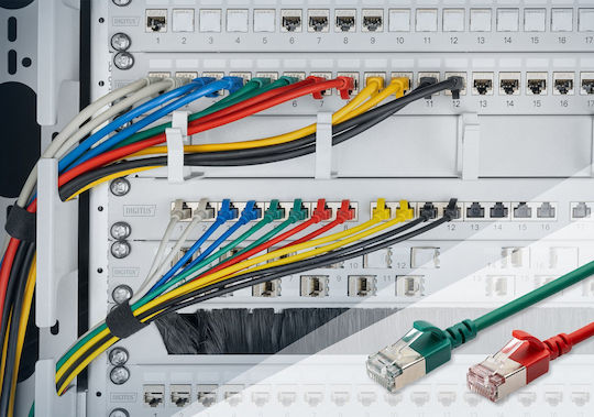 Digitus F/FTP Cat.6 Ethernet Network Cable 10m Gray 1pcs