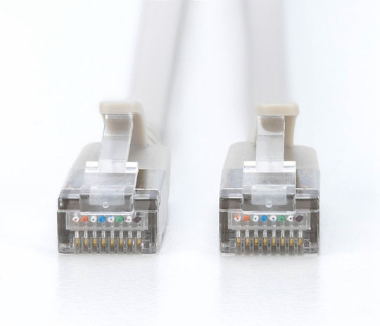 Digitus F/FTP Cat.6 (Gigabit) Καλώδιο Δικτύου Ethernet 7m Γκρι