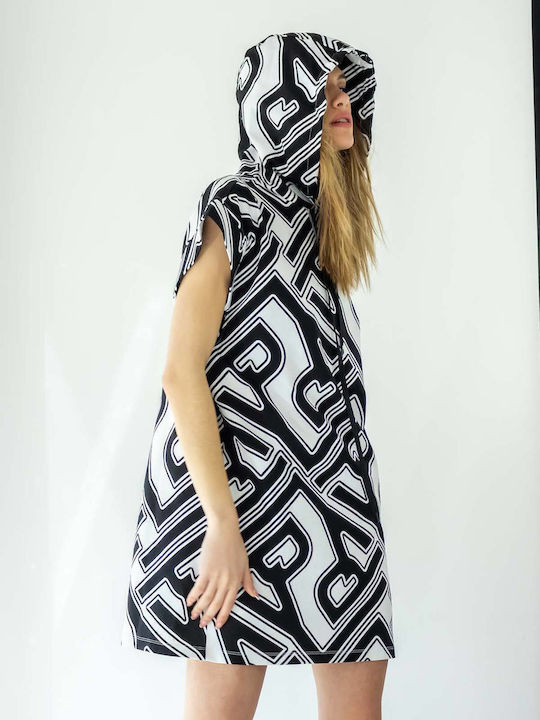 Long Women's Sweatshirt Hooded White