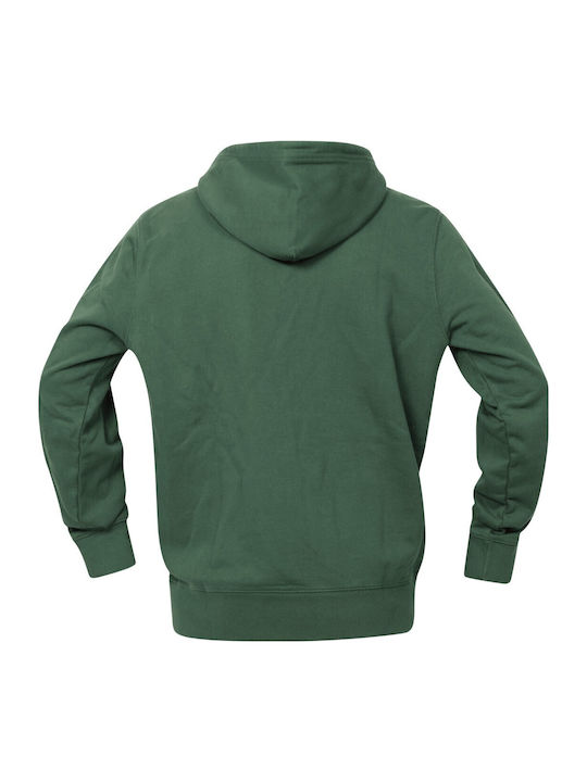 Green Hooded Cardigan