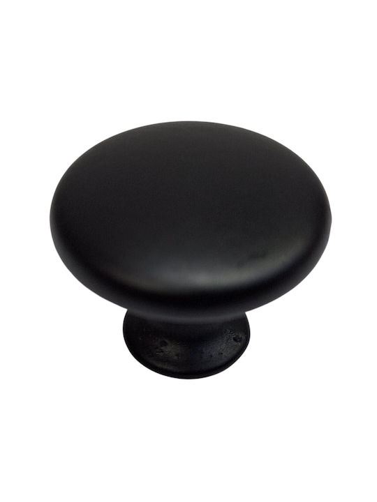 Knob Furniture made of Metallic & Zamak Black matte 30mm (Center Distance 30mm) 4102-001-BRZ1 1pcs