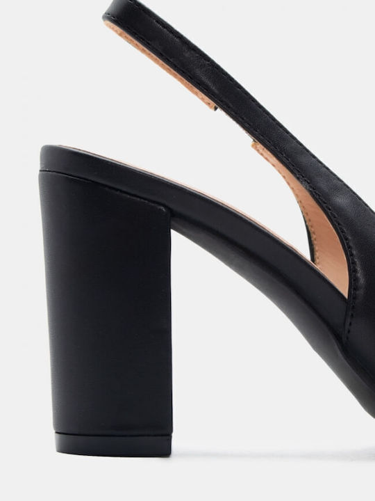 Pumps mit Riemchen Schwarz