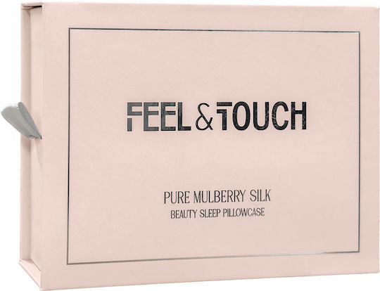 Seiden-Kissenbezug Umschlag 50x70 Feel & Touch Beauty Sleep Silber 50x70