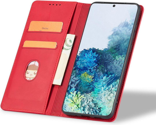 Bodycell Book Piele artificială / Silicon Roșu (Poco F7 Pro)