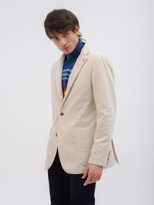 Men's Suit Jacket Beige