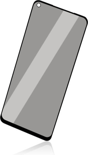 Naxius Privacy Tempered Glass Μαύρο (OnePlus Nord N10)
