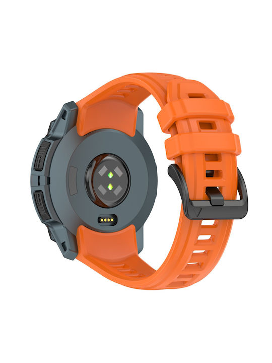 Garmin Instinct 3 45mm Silikon Tragbare Bänder Orange