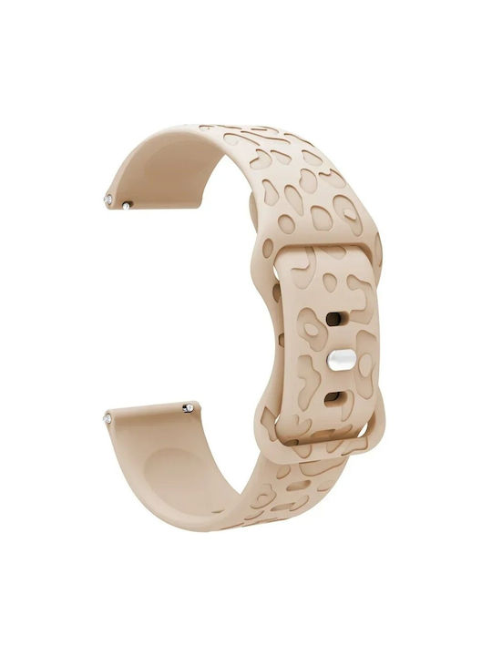 Curea Din Silicon Universală 20mm Leopard Maro Curea Din Silicon Universală 20mm Leopard Maro