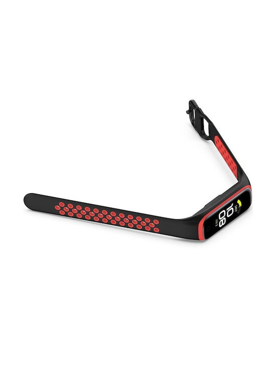 Silikon Tragbares Band Samsung Galaxy Fit 2 Sm-r220 Schwarzes Rotes
