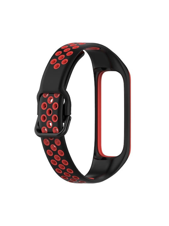 Silikon Tragbares Band Samsung Galaxy Fit 2 Sm-r220 Schwarzes Rotes