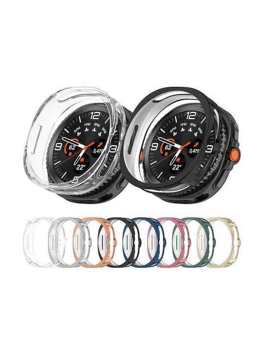 Schutzabdeckung für Uhr Silikonhülle in Rosa Farbe für Samsung Galaxy Watch8 Classic 46mm