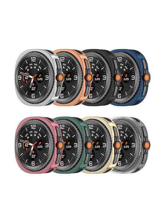 Schutzabdeckung für Uhr Silikonhülle in Rosa Farbe für Samsung Galaxy Watch8 Classic 46mm