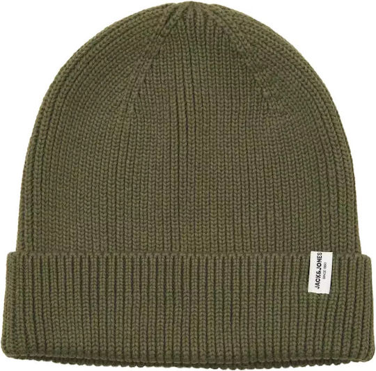 Beanie Beanie Knitted in Khaki color