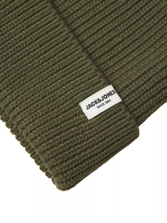Beanie Ανδρικός Σκούφος Πλεκτός σε Χακί χρώμα