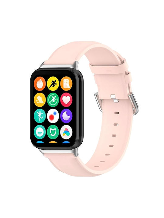 Leder Tragbare Bänder Xiaomi Smart Band 8 Pro Xiaomi Smart Band 9 Pro Rosa