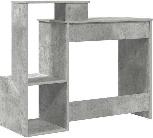 Computer Office Desk Beton Wooden Grey Concrete 106x40x88.5 cm