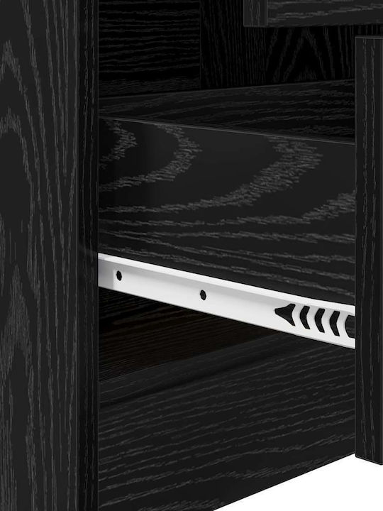 Desk Wooden Black Oak 90x50x76cm