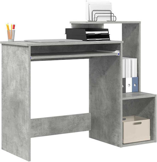 Computer Office Desk Beton Wooden Grey Concrete 106x40x88.5 cm