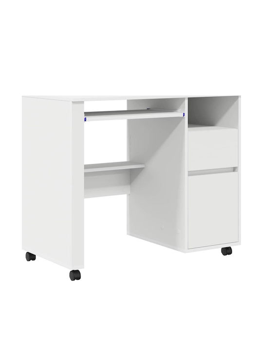 Computer Office Wooden White 91x50x77cm