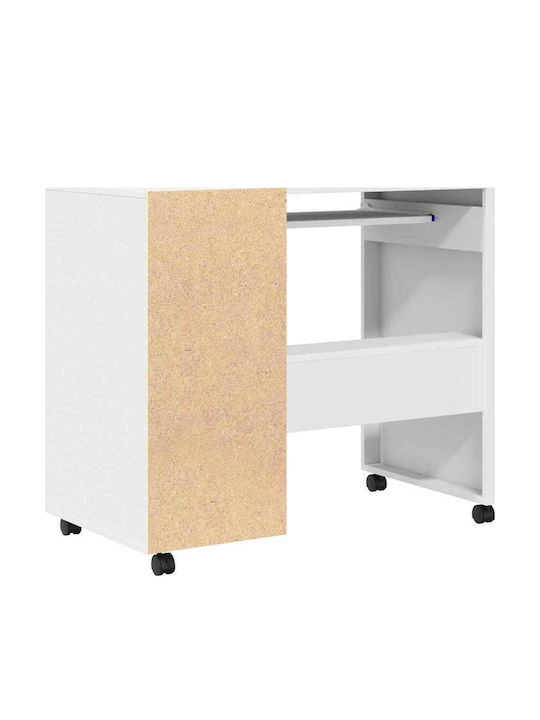 Computer Office Wooden White 91x50x77cm