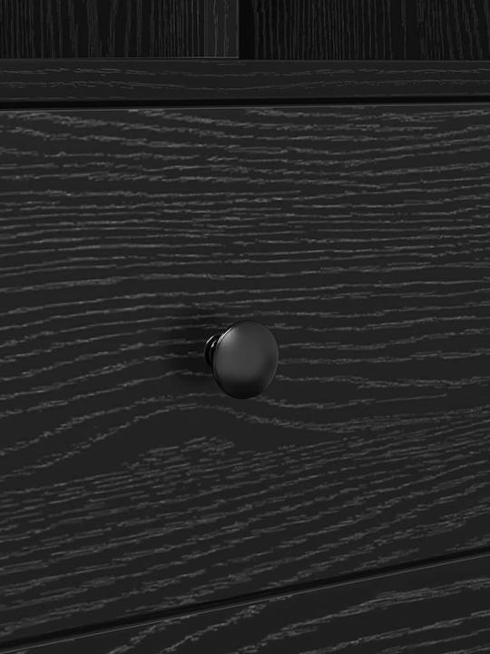 Desk Wooden Black Oak 90x40x76cm