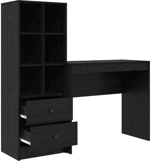 Γραφείο Ξύλινο Μαύρη Δρυός 90x40x76εκ.