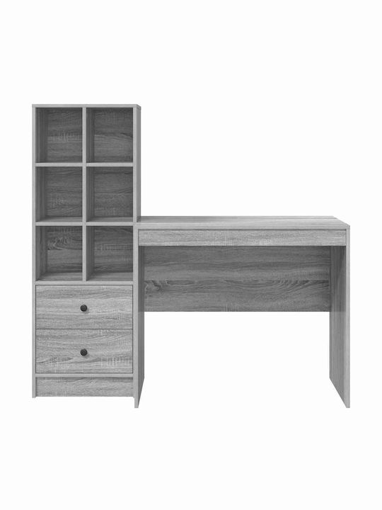 Desk Wooden Grey Sonoma 90x50x76cm