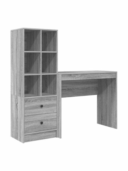 Desk Wooden Grey Sonoma 90x40x76cm