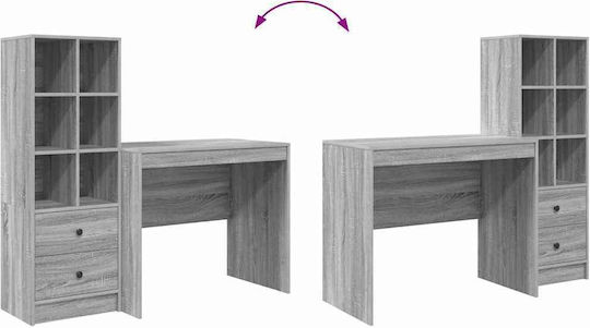 Desk Wooden Grey Sonoma 90x50x76cm