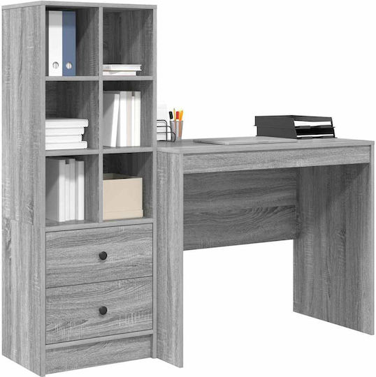 Desk Wooden Grey Sonoma 90x50x76cm