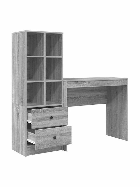 Desk Wooden Grey Sonoma 90x40x76cm