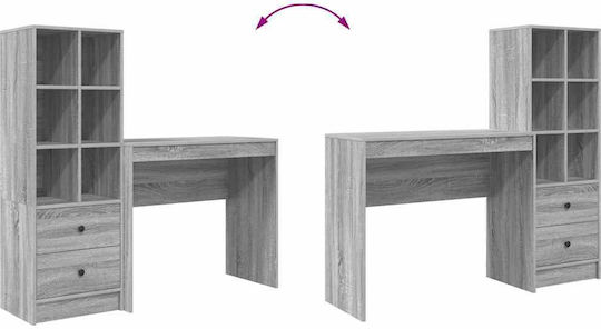 Schreibtisch Holz Grey Sonoma 90x40x76cm