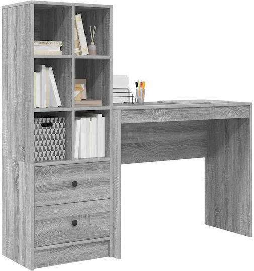 Schreibtisch Holz Grey Sonoma 90x40x76cm