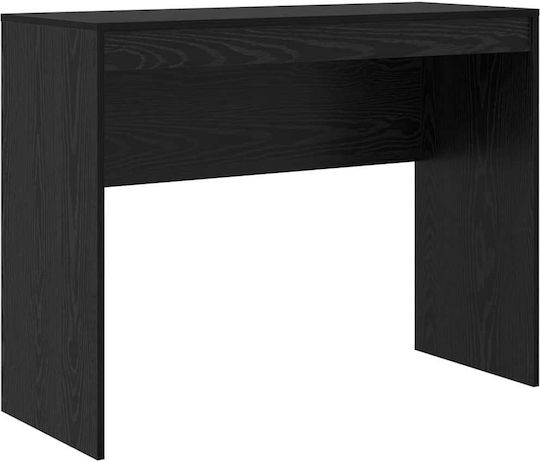 Desk Wooden Black Oak 100x40x76cm