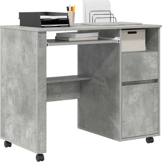 Computer Büro Holz Grey Concrete 91x50x77cm
