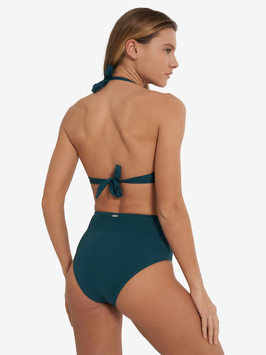 Athletic One-Piece Swimsuit Green
