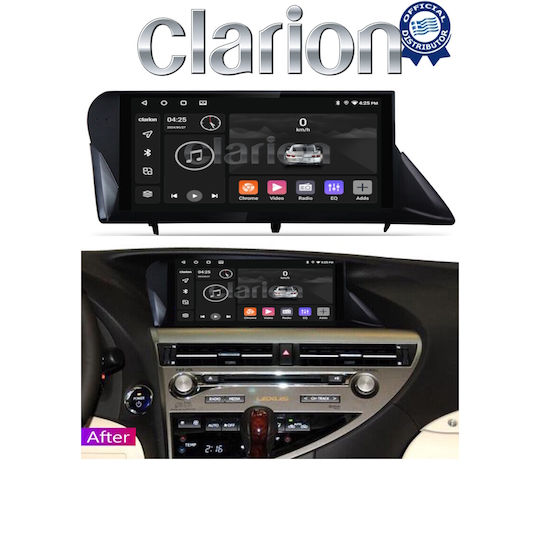 Clarion Ηχοσύστημα Αυτοκινήτου για Lexus RX 2009 > 2014 (Bluetooth/USB/WiFi/GPS/Apple-Carplay/Android-Auto)