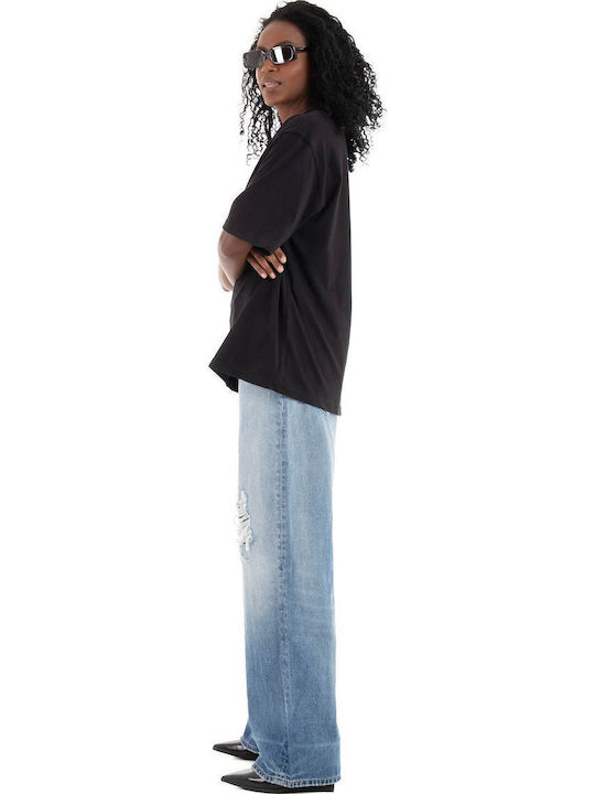 Γυναικείο Oversized T-shirt Μαύρο