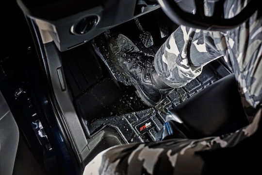 Frogum Set of Front and Rear Mats 4pcs Tray Type for Mercedes-Benz C Class 2021-2021 Gray