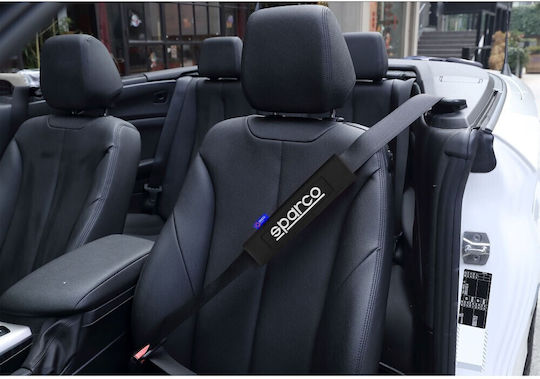 Sparco Set of 2pcs Car Seat Belt Pads Black