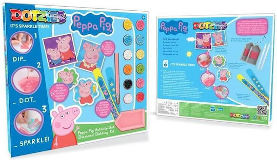 Creative Kit Diamond Dotz Peppa Pig Diy Pictures Bracelets Stickers Children's Diamond Painting