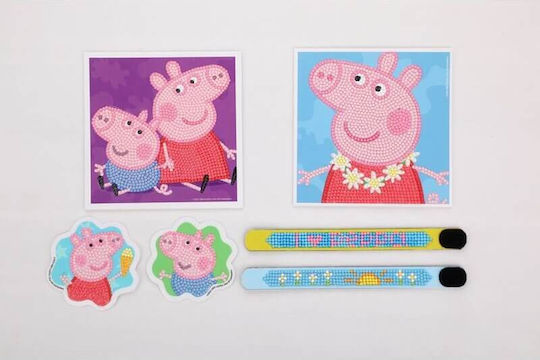 Creative Kit Diamond Dotz Peppa Pig Diy Pictures Bracelets Stickers Children's Diamond Painting