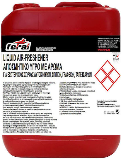 Feral Car Refill Air Freshener Liquid Fruity Collection Cherry 5lt
